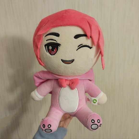 ZacharyZaxor Inquisitor Master Zach Plush Sleepover Edition 12" Pink Sitting HTF - Picture 8 of 8